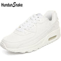 Hundunsnake Air Cushion Sport Shoes Woman White Leather Women's Sports Shoes Men Running Shoes Women's Sneakers Gym Krasovki T6