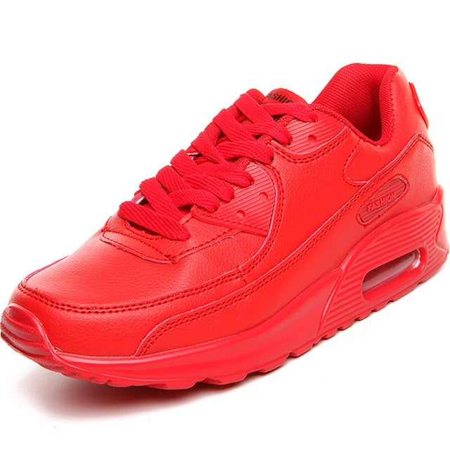 Hundunsnake Air Cushion Sport Shoes Woman White Leather Women's Sports Shoes Men Running Shoes Women's Sneakers Gym Krasovki T6